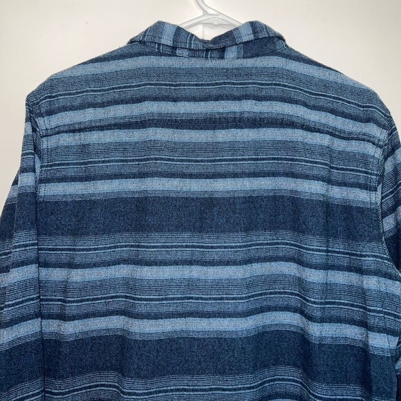 Ocean Current Blue Stripe Button Down Shirt - Picture 5 of 7